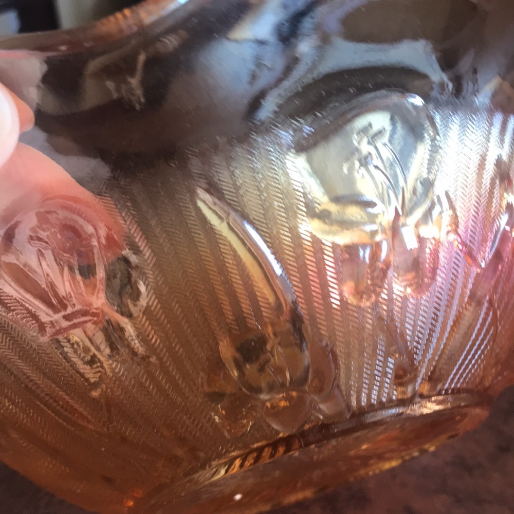 Vintage Carnival Glass bowl